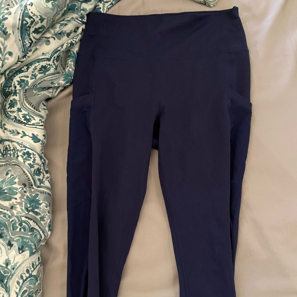 Fabletics Navy Pocket Leggings
